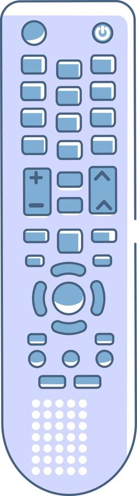 Remote control for tv semi flat color vector element