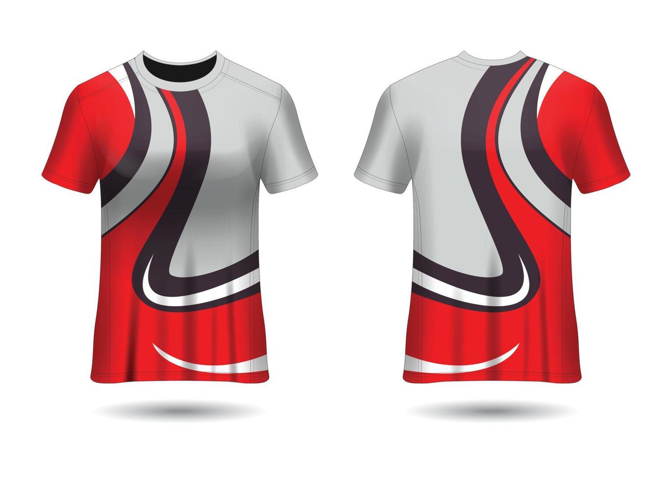 Sports Racing  Jersey Design Template for Team Uniforms Vector