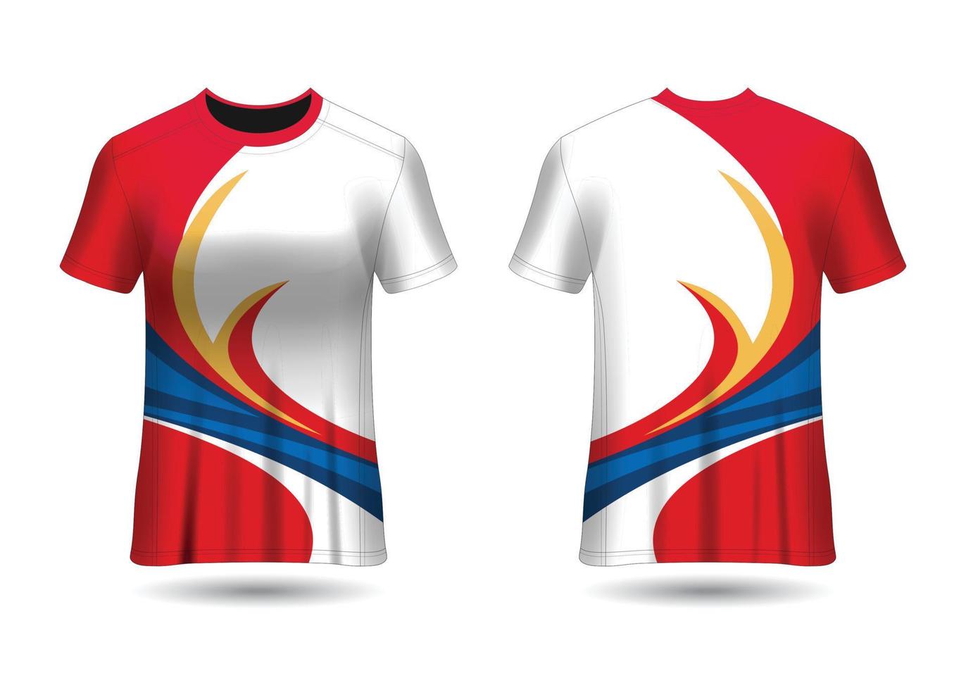 Sports Racing  Jersey Design Template for Team Uniforms Vector
