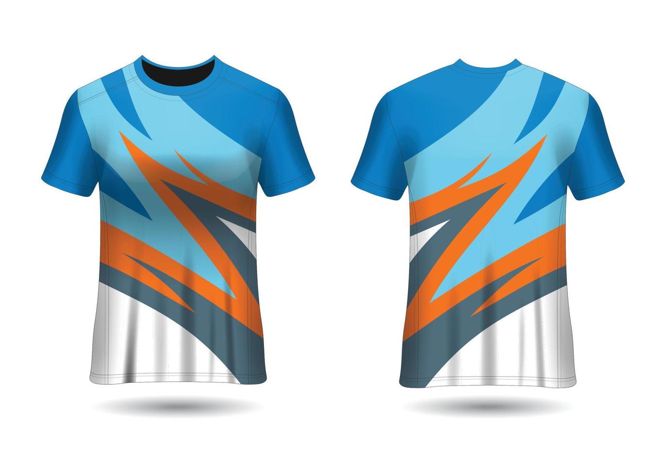 Sports Racing  Jersey Design Template for Team Uniforms Vector