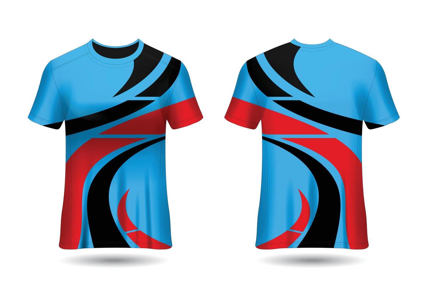 Sports Racing  Jersey Design Template for Team Uniforms Vector