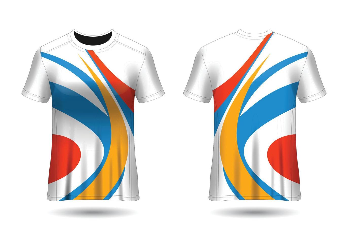 Sports Racing  Jersey Design Template for Team Uniforms Vector