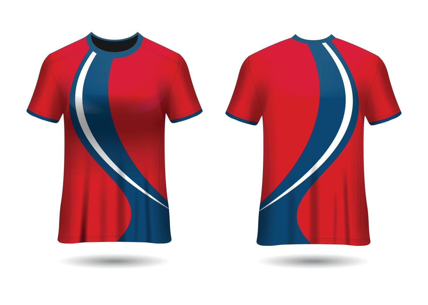 Sports Racing  Jersey Design Template for Team Uniforms Vector