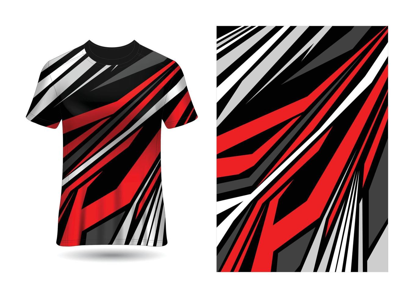 Plantilla de diseño de camiseta de carreras deportivas para vector de uniformes de equipo