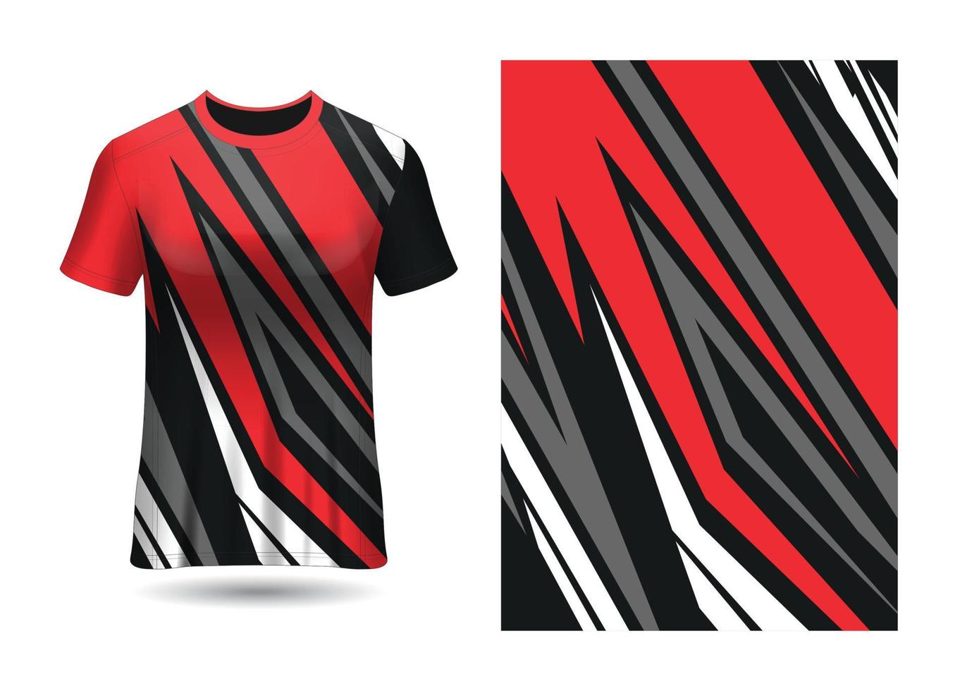 Plantilla de diseño de camiseta de carreras deportivas para vector de uniformes de equipo