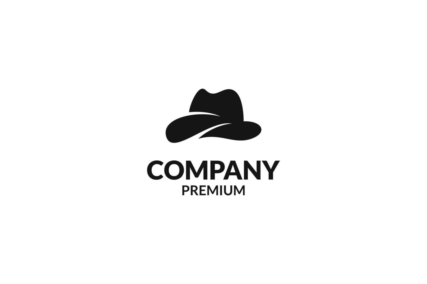 Flat modern hat logo illustration design vector template