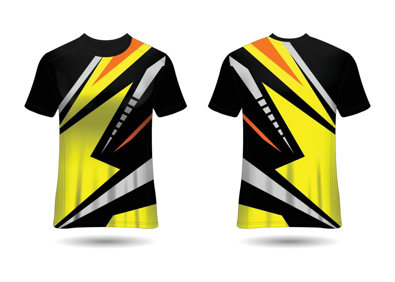 Sports Racing  Jersey Design Template for Team Uniforms Vector