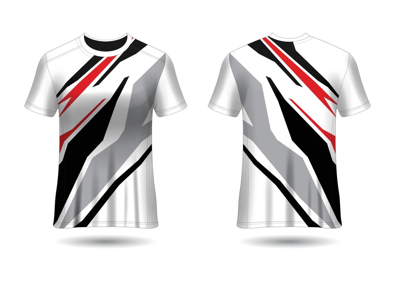 Plantilla de diseño de camiseta de carreras deportivas para vector de uniformes de equipo