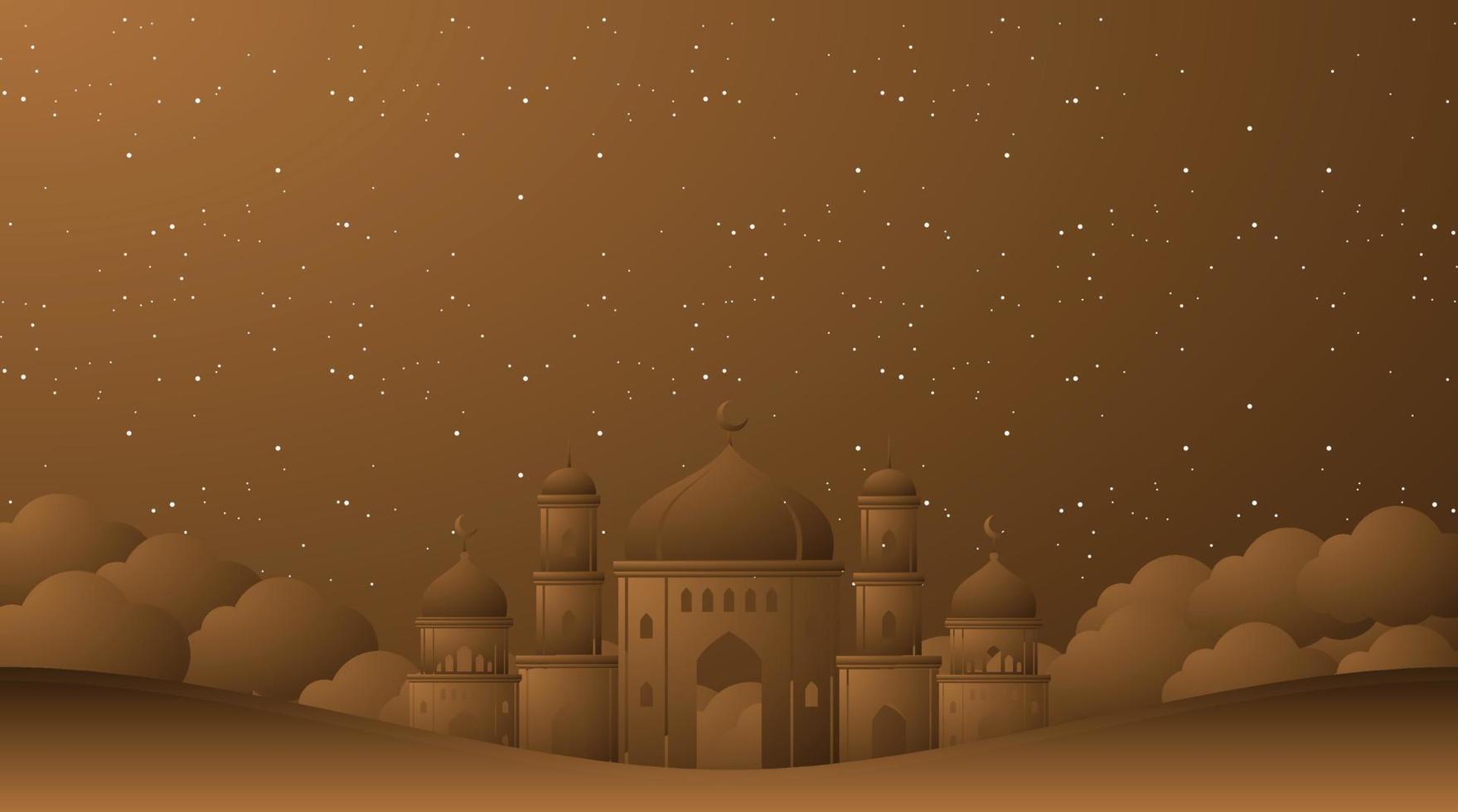 fondo islámico. fondo de eid mubarak. fondo de ramadán kareem. vector