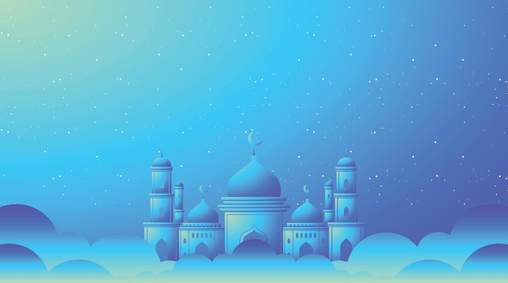 fondo islámico. fondo de eid mubarak. fondo de ramadán kareem. vector