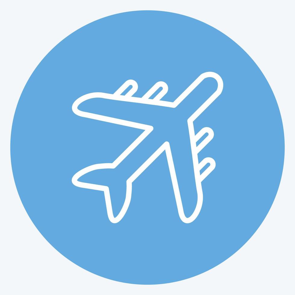 Icon Air Freight. suitable for education symbol. blue eyes style. simple design editable. design template vector. simple illustration vector