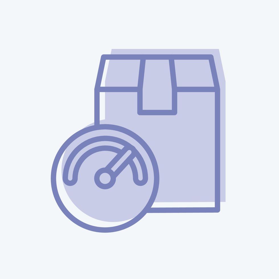 Icon Weighing. suitable for education symbol. two tone style. simple design editable. design template vector. simple illustration vector