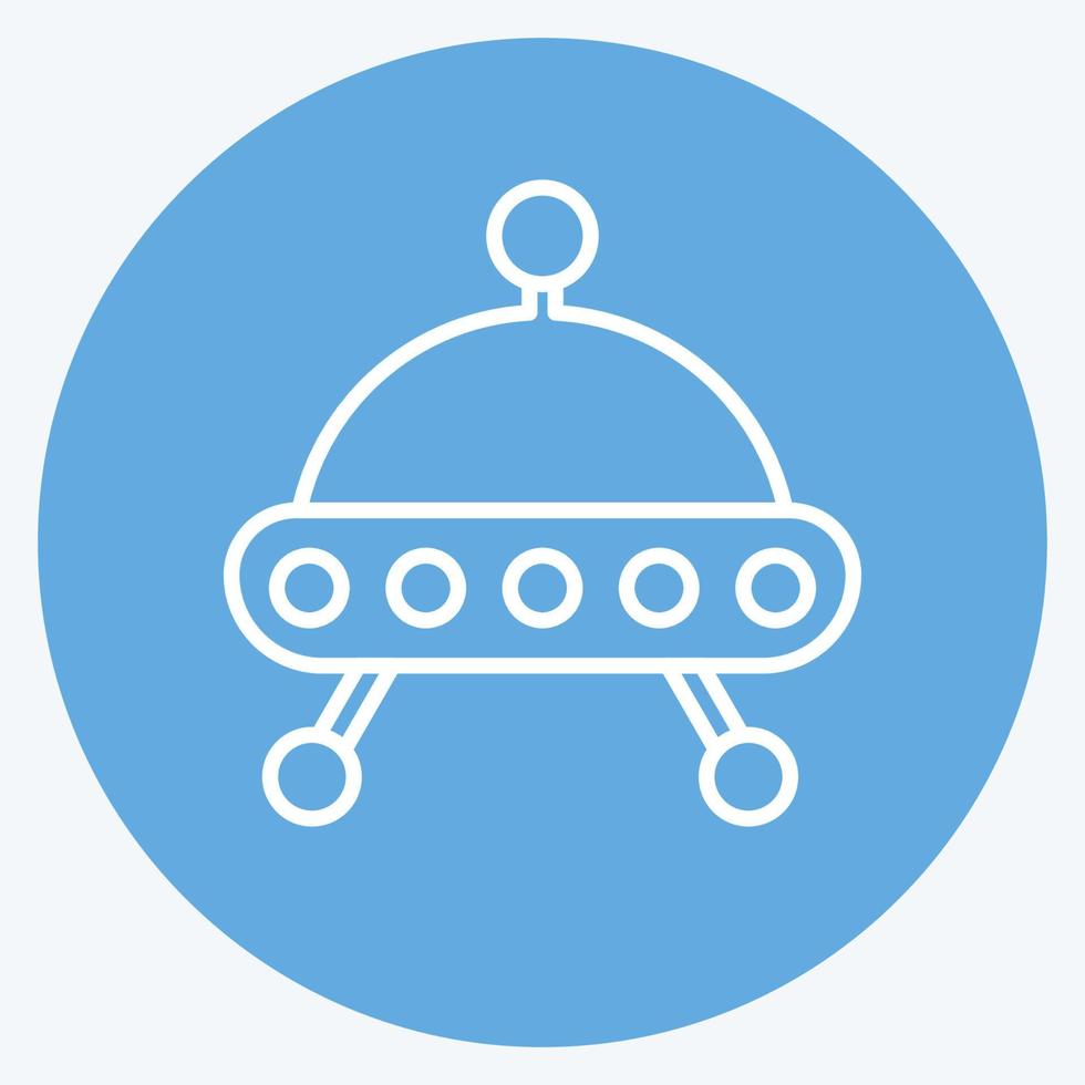 transbordador espacial icono. adecuado para el símbolo de la educación. estilo de ojos azules. diseño simple editable. vector de plantilla de diseño. ilustración sencilla