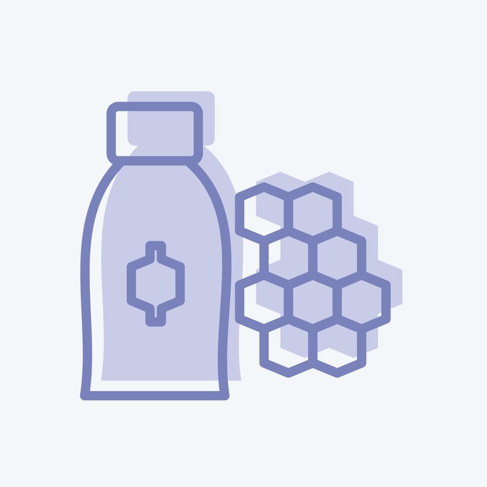 Icon Royal Jelly. suitable for Bee Farm. two tone style. simple design editable. design template vector. simple illustration vector