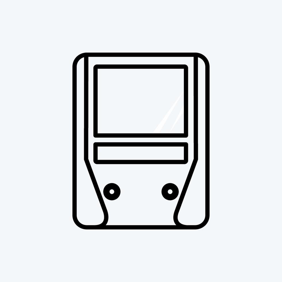 Icon Railway. suitable for education symbol. line style. simple design editable. design template vector. simple illustration vector