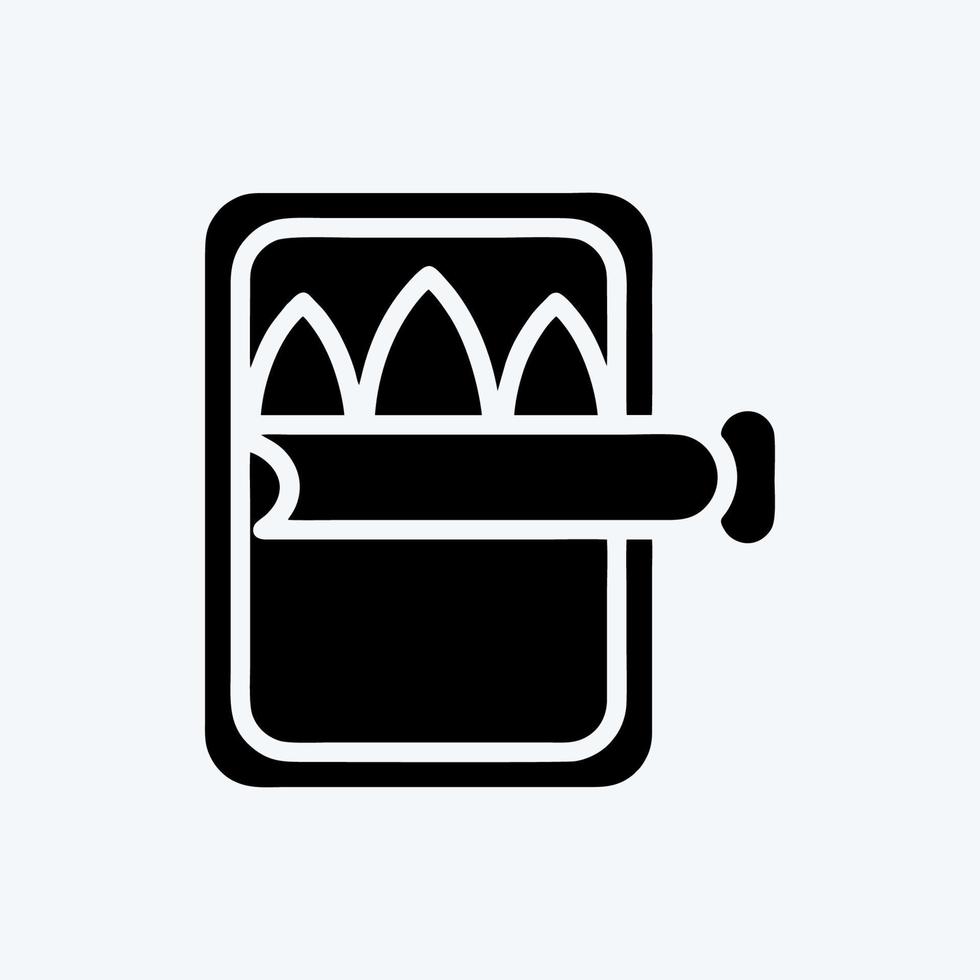 Icon Canned. suitable for Meat. glyph style. simple design editable. design template vector. simple illustration vector