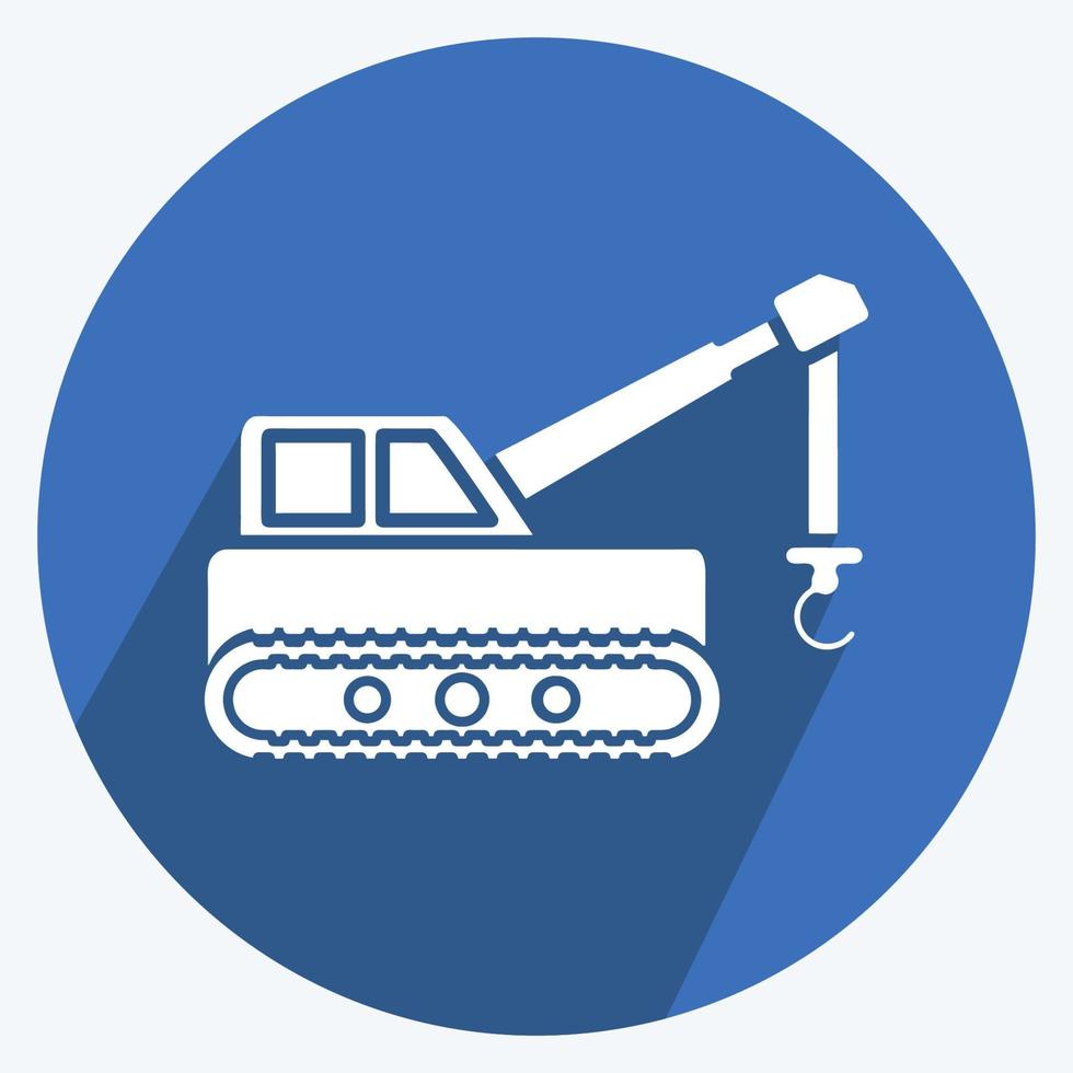 Icon Lifter. suitable for Education symbol. long shadow style. simple design editable. design template vector. simple illustration vector