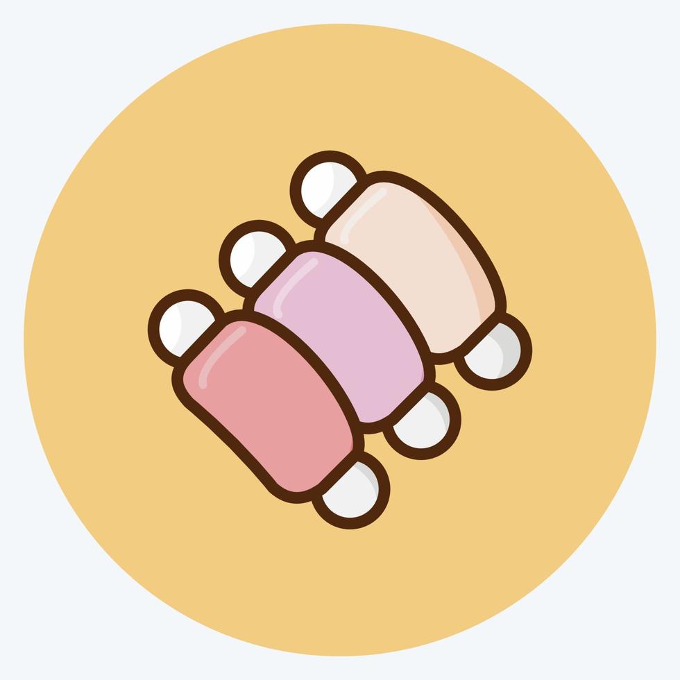 Icon Ribs. suitable for Meat. flat style. simple design editable. design template vector. simple illustration vector