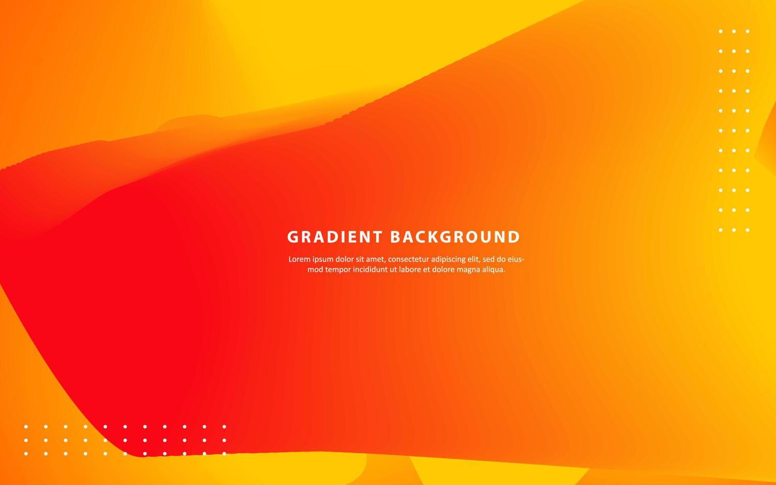 Abstract gradient orange background vector