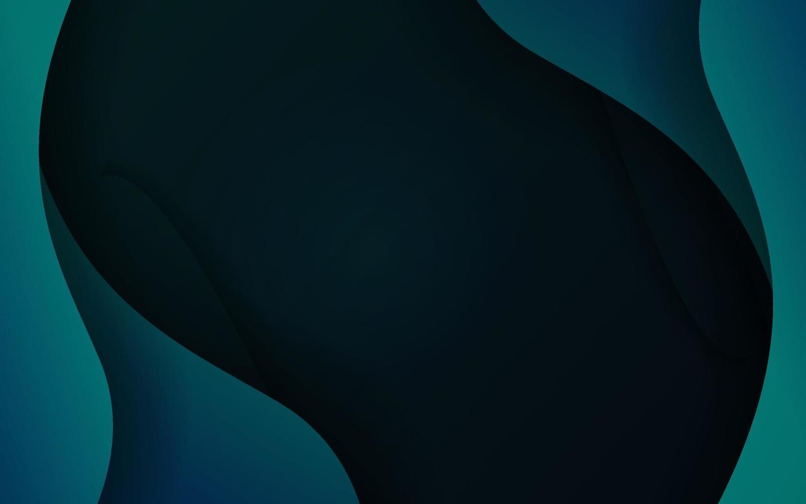 Abstract wave shape green background vector