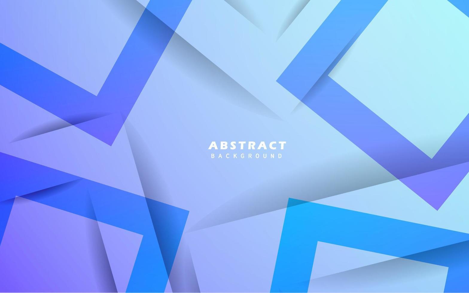 Abstract geometric blue background vector