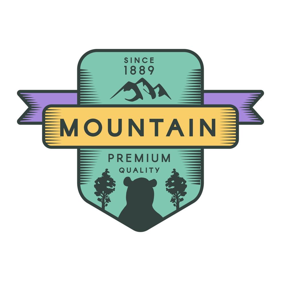 Mountain vector logo template