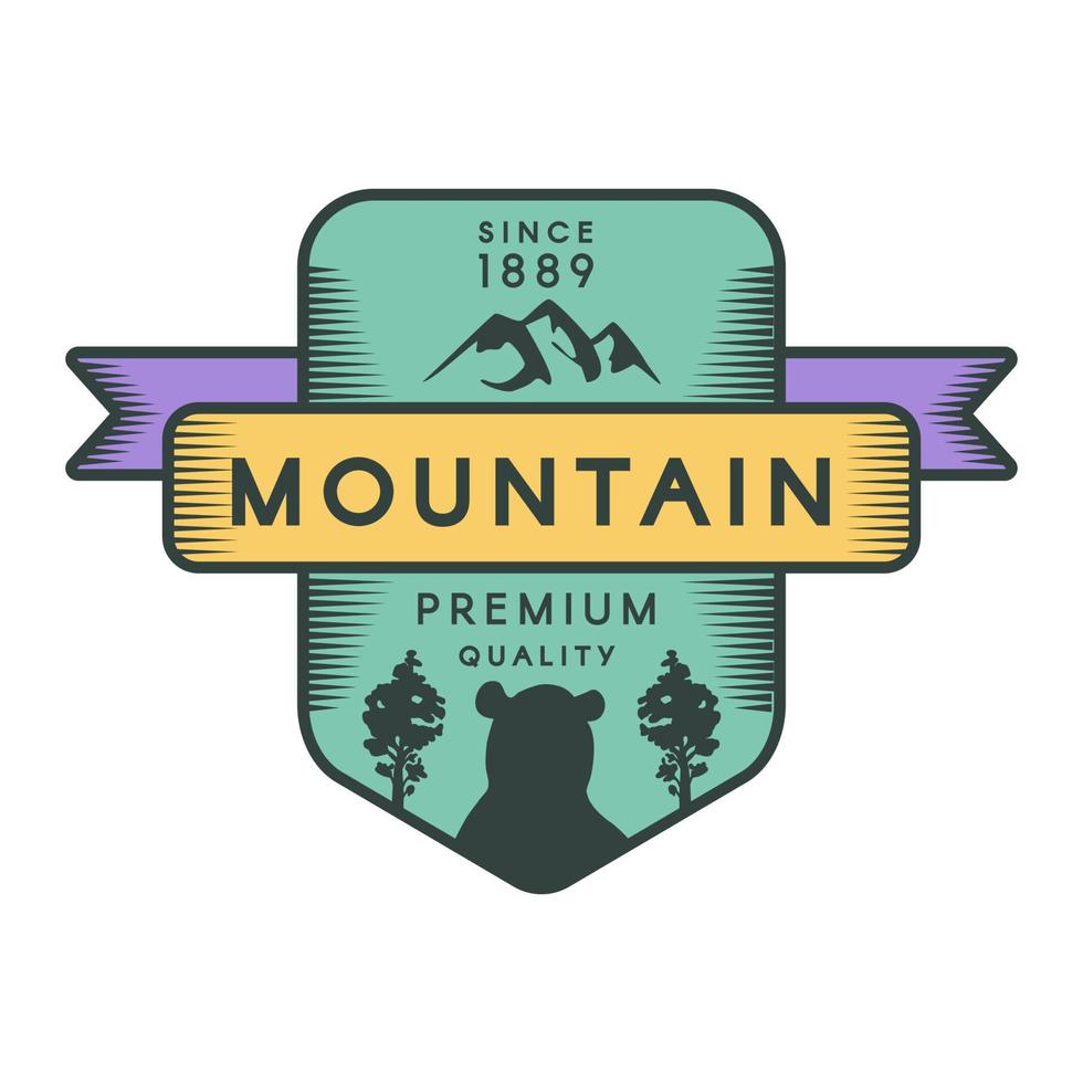 Mountain vector logo template