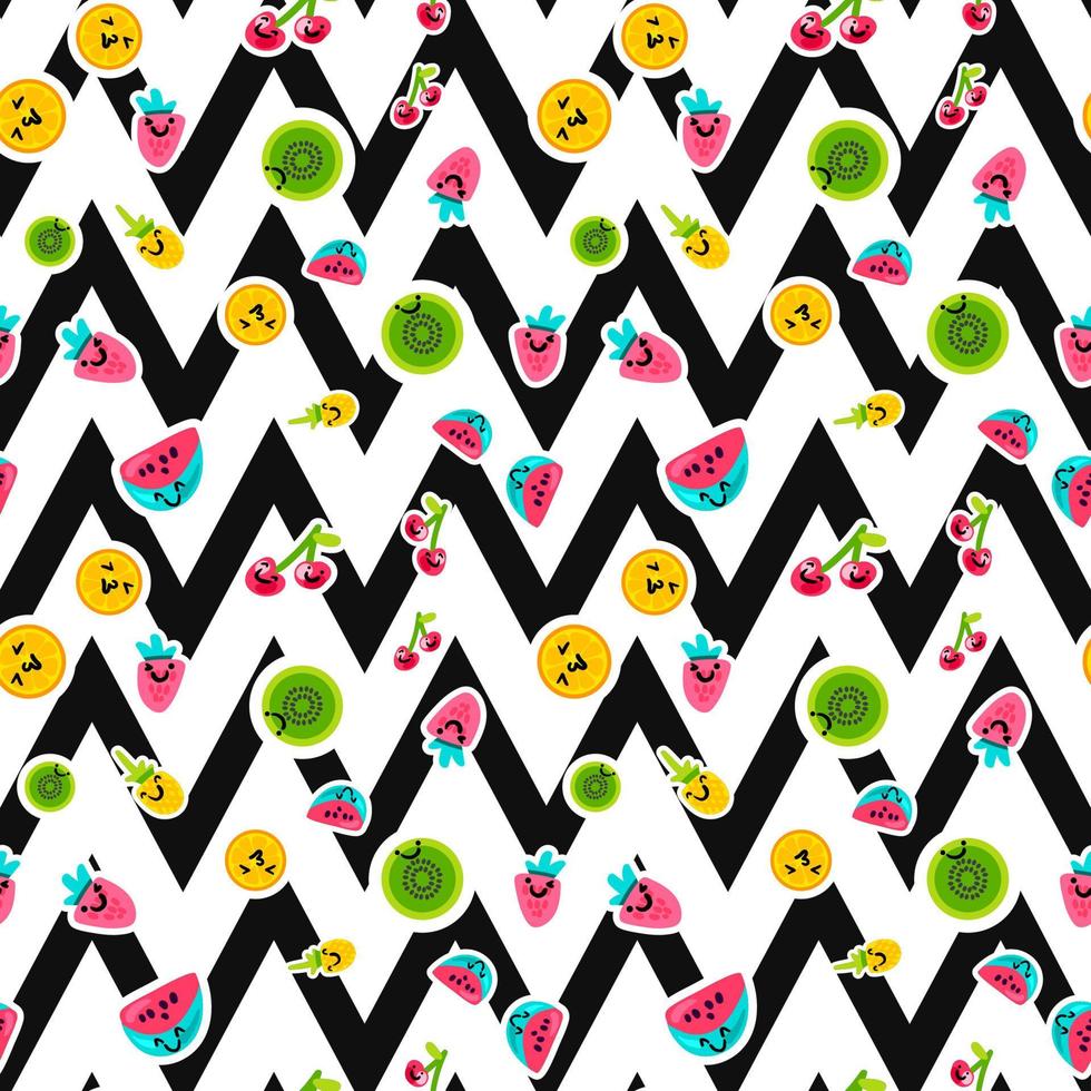 Summer Fruits Pattern vector