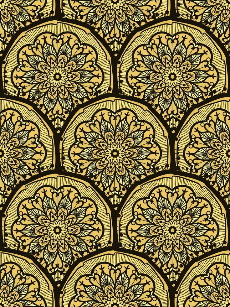 Mandala Seamless Pattern vector