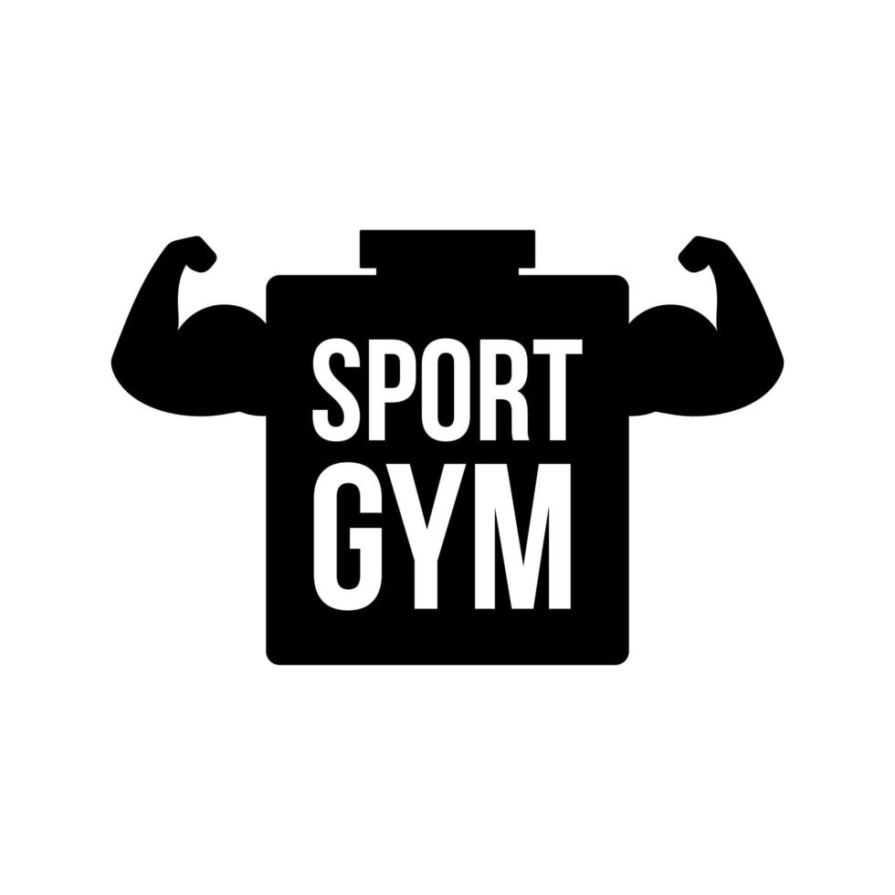 concepto de logotipo de vector de gimnasio deportivo