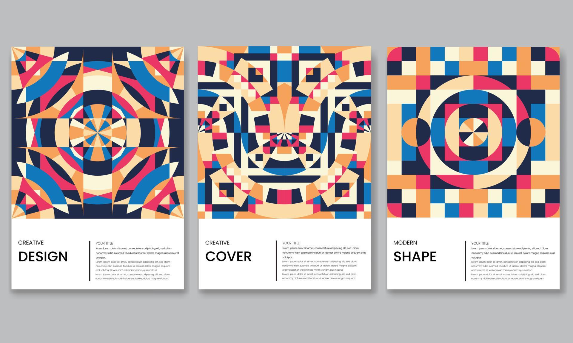 Abstract background for cover, notebook or flyer. Portfolio geometric