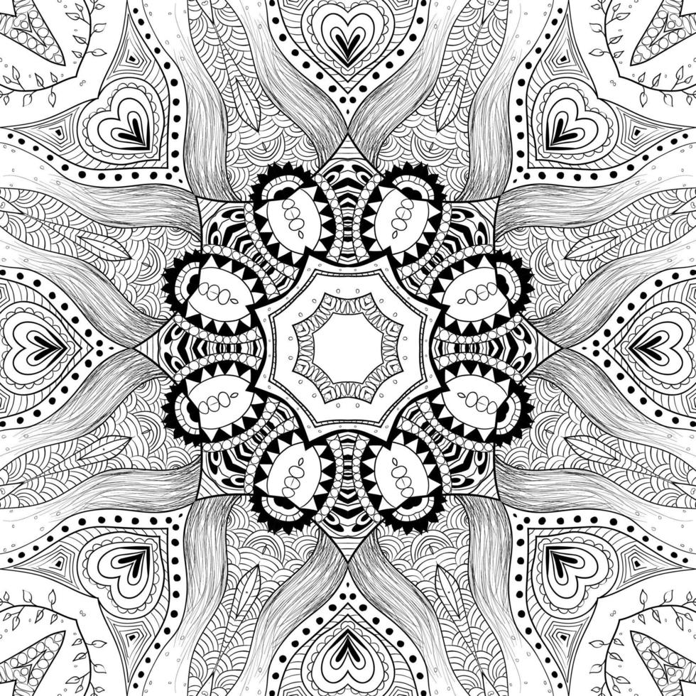 fondo de mandala abstracto vector