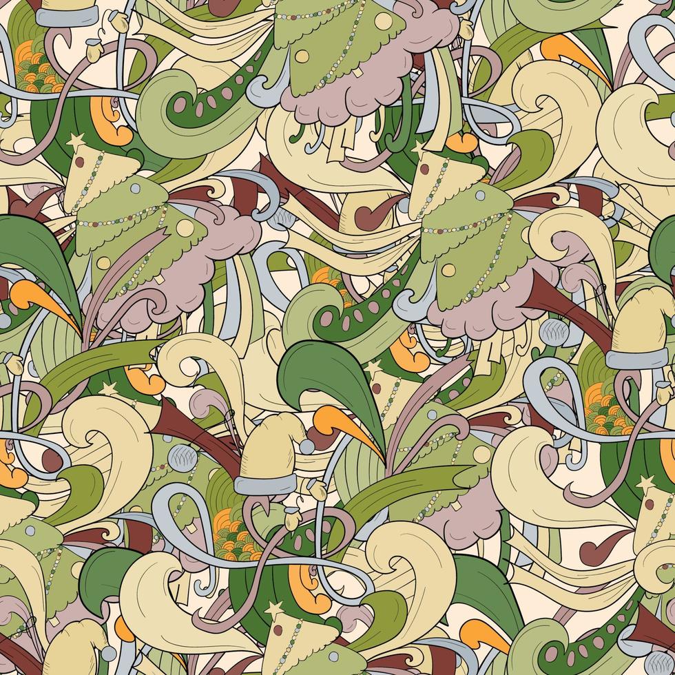 Seamless abstract christmas background. holiday design vector