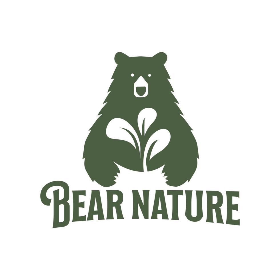 logotipo de oso - mascota - elementos de diseño de plantilla vector