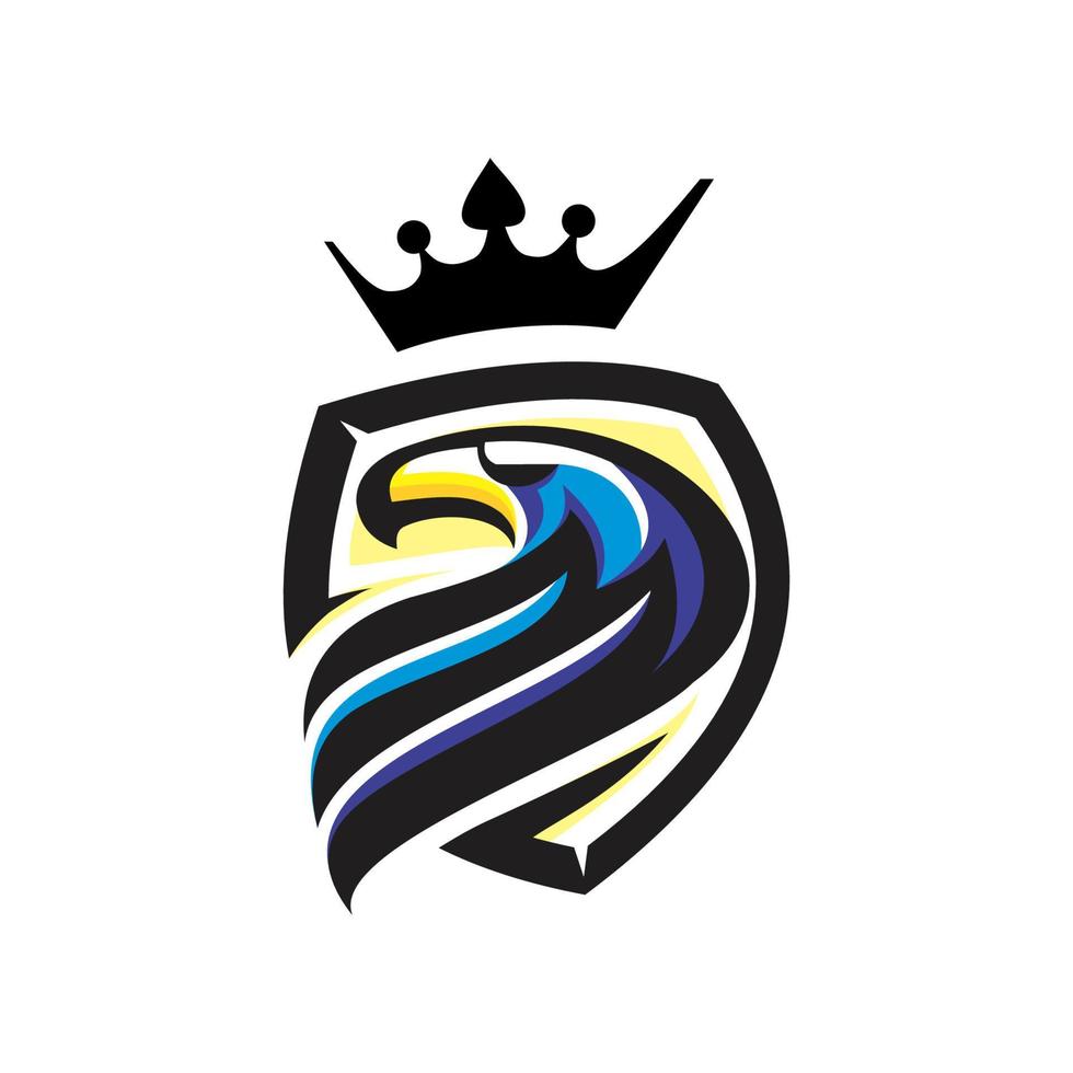 mascota animal cabeza de águila - concepto de logotipo - ilustración vectorial deportiva vector