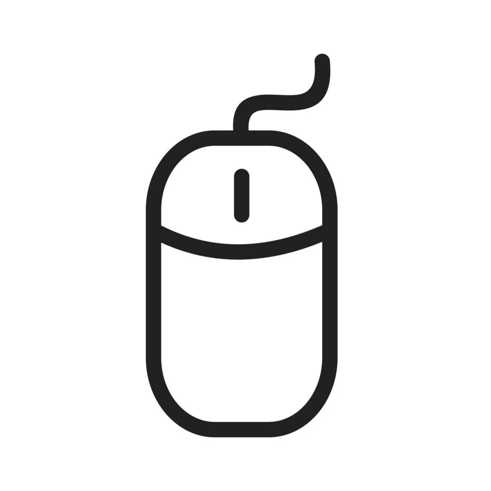 Electric Mouse Line Icon vector