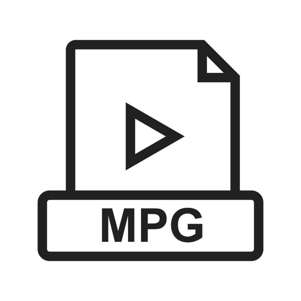 MPG Line Icon vector