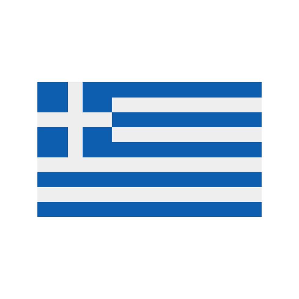 grecia, plano, multicolor, icono vector