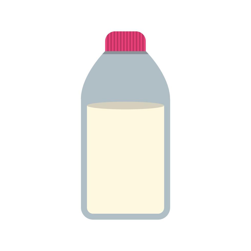 Milk Bottle Flat Multicolor Icon vector