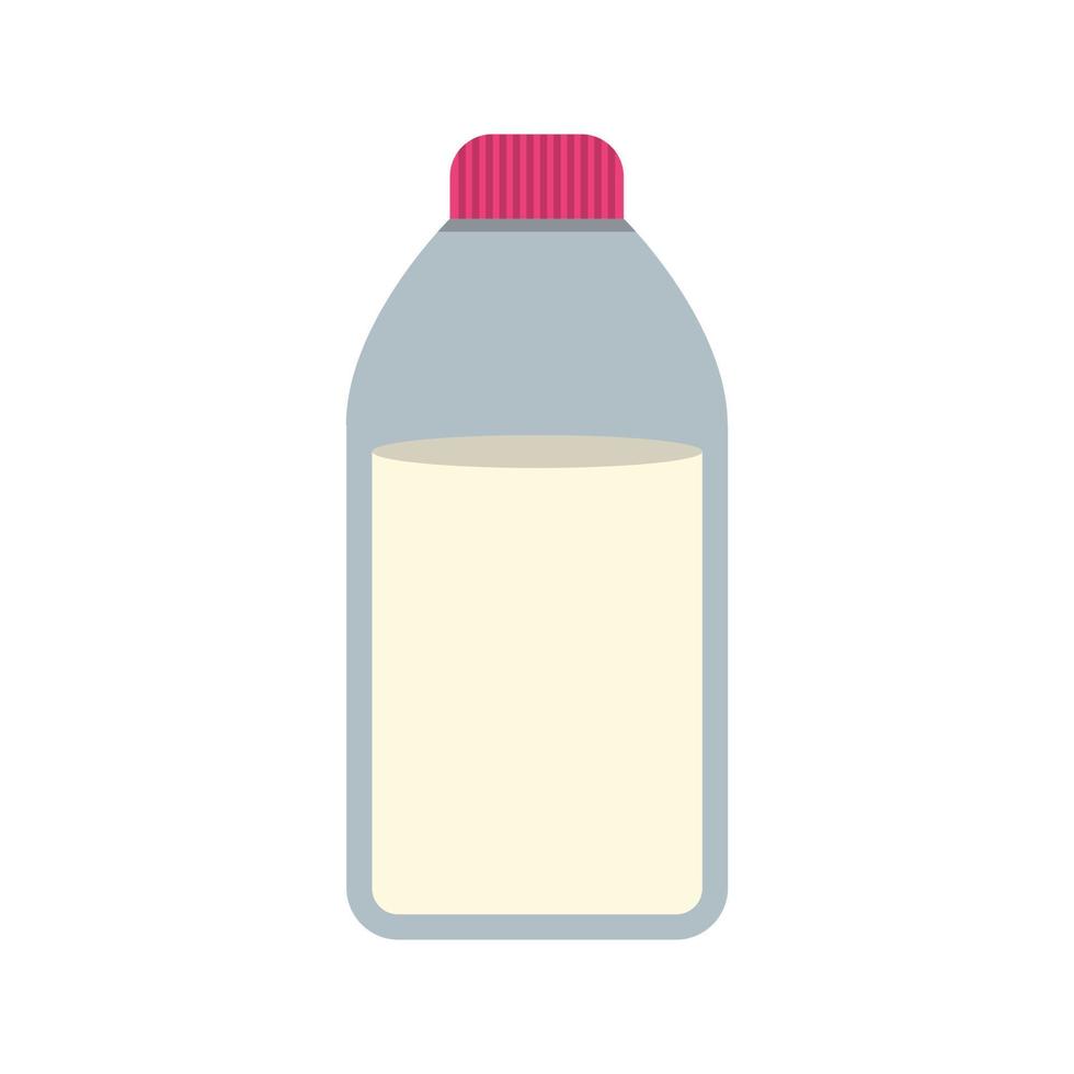 botella de leche plana icono multicolor vector