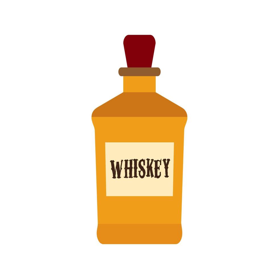 icono multicolor plano de whisky vector