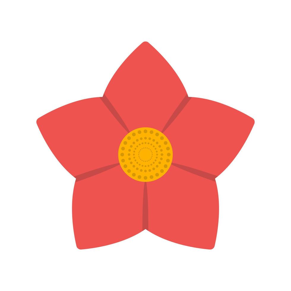 Flower Flat Multicolor Icon vector