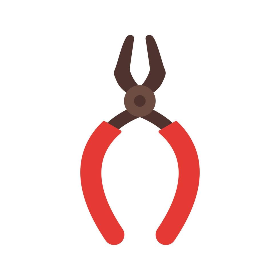 Tongs Flat Multicolor Icon vector