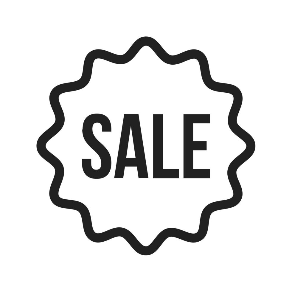 Sale Line Icon vector