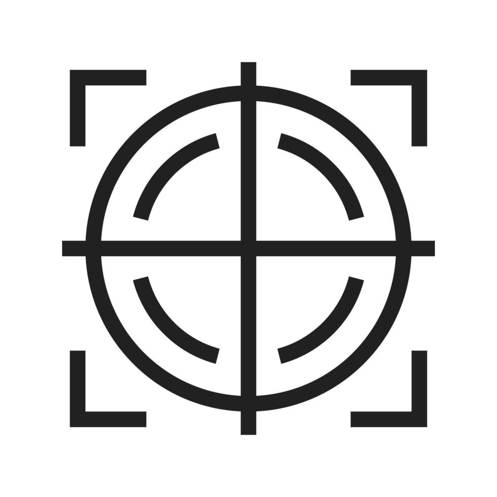 Target Line Icon vector