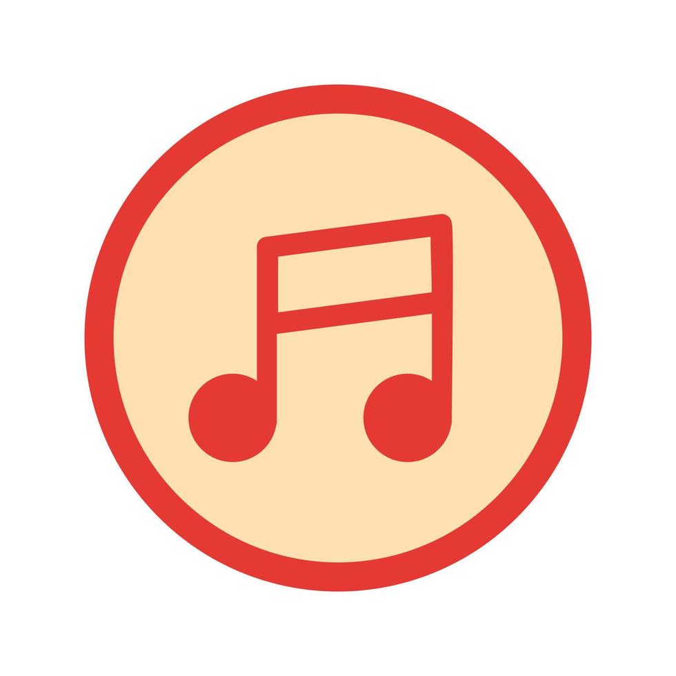 Music Player Flat Multicolor Icon vector