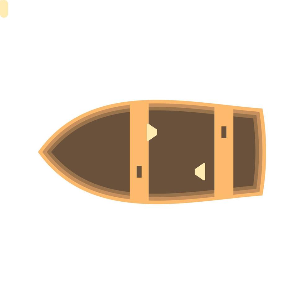 Dinghy Flat Multicolor Icon vector