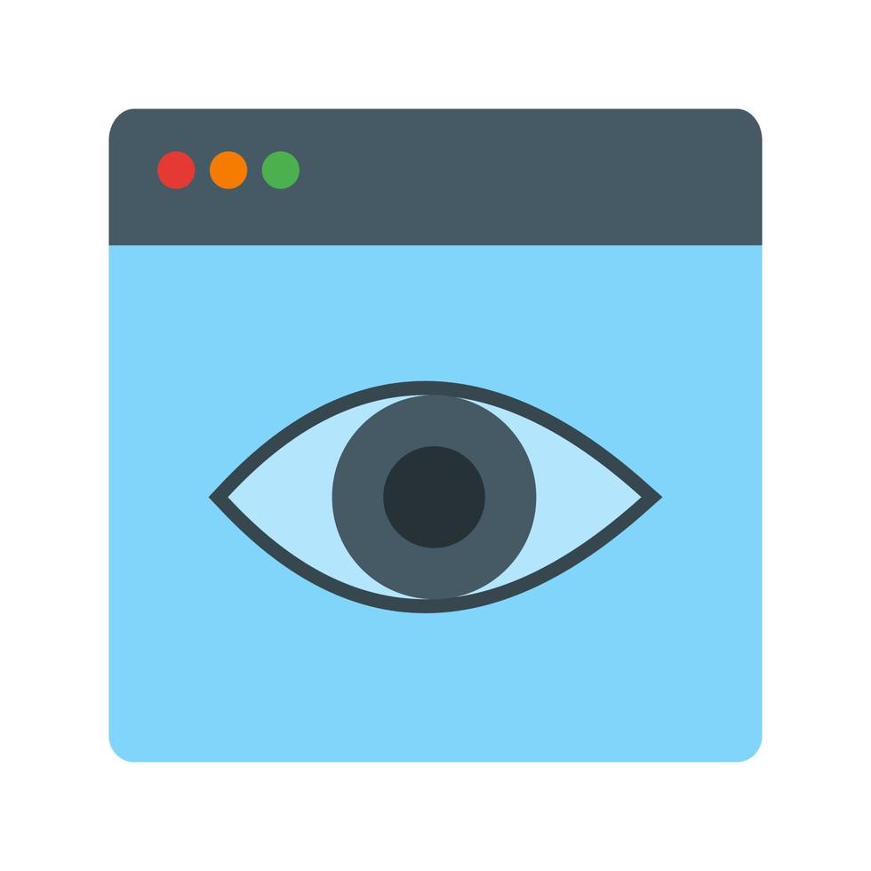Web Design Flat Multicolor Icon vector