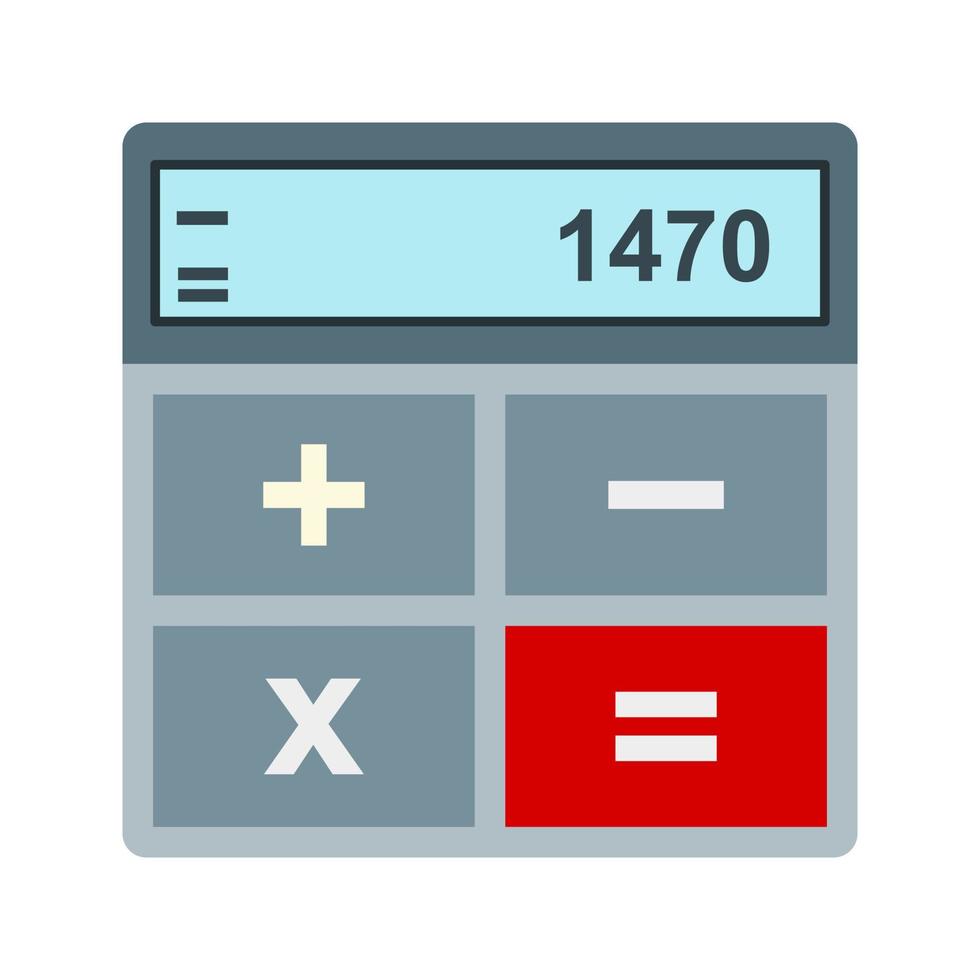 Calculations Flat Multicolor Icon vector