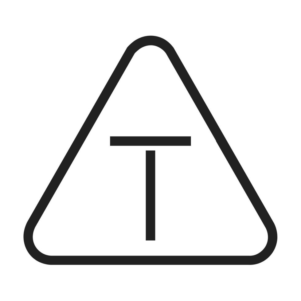 Dead End Line Icon vector